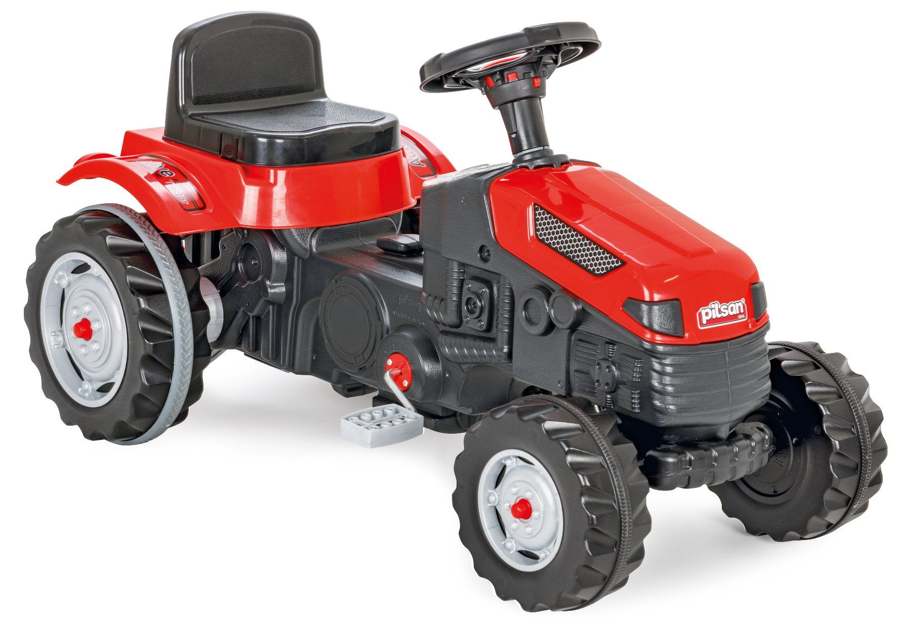 Fahrzeuge für Kinder: Tretfahrzeug Kindertraktor rot – Neu und originalverpackt aus Erlinsbach von Home-World