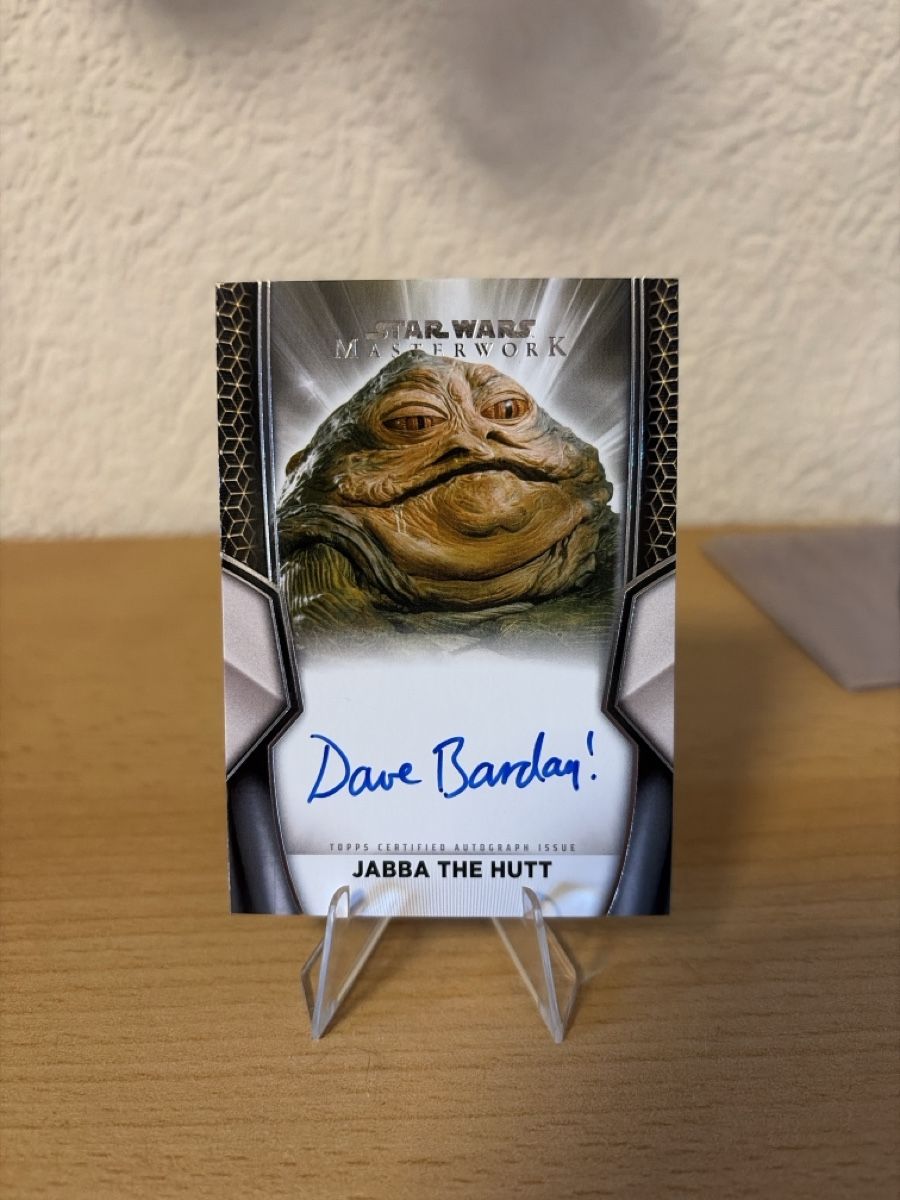 Topps Carte collezionabili: Carte Star Wars Masterwork Jabba le Hutt autographe – Nuovo (secondo la descrizione) da la chaux-de-fonds venduto da swann88