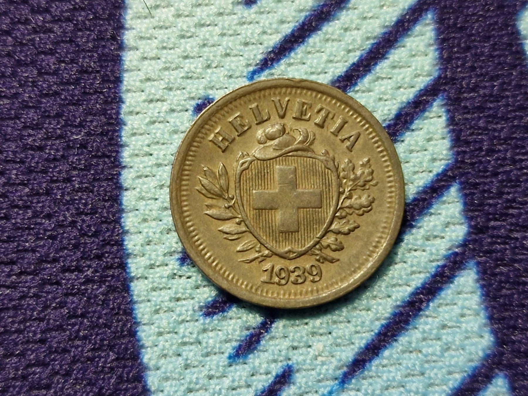 Tutti le monete: 1- Rappen 1939 selten. – Usato da Zürich venduto da Moreira01