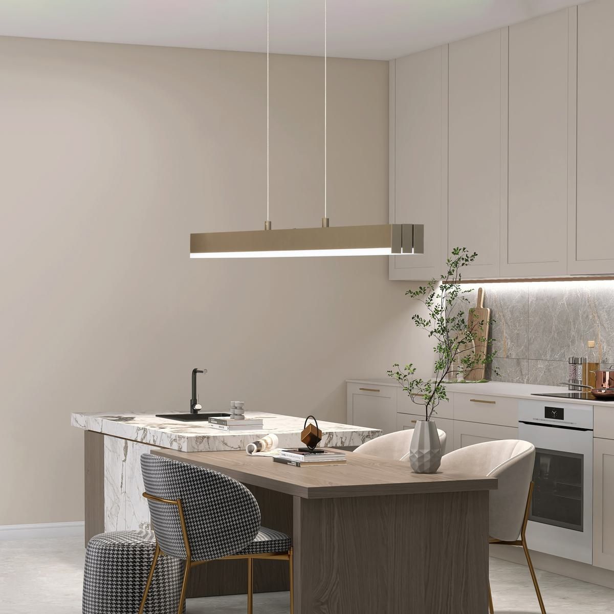 Kronleuchter & Deckenlampen: LED Pendelleuchte Greige, 119 cm x 13 cm – Neu (gemäss Beschreibung) aus Kreuzlingen von Smart-Light 1