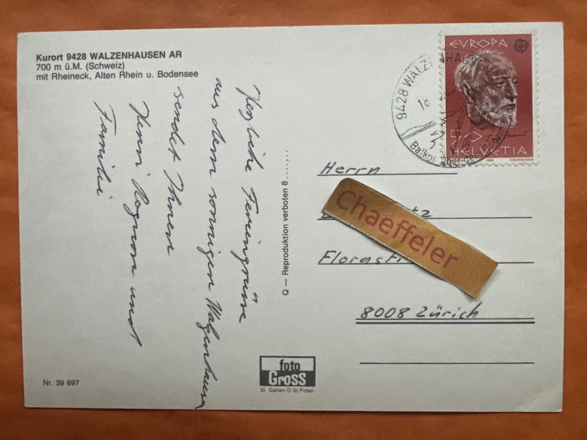 Cartoline postali: Alte Ansichtskarte Walzenhausen AR – Usato da Zürich venduto da Chaeffeler 1
