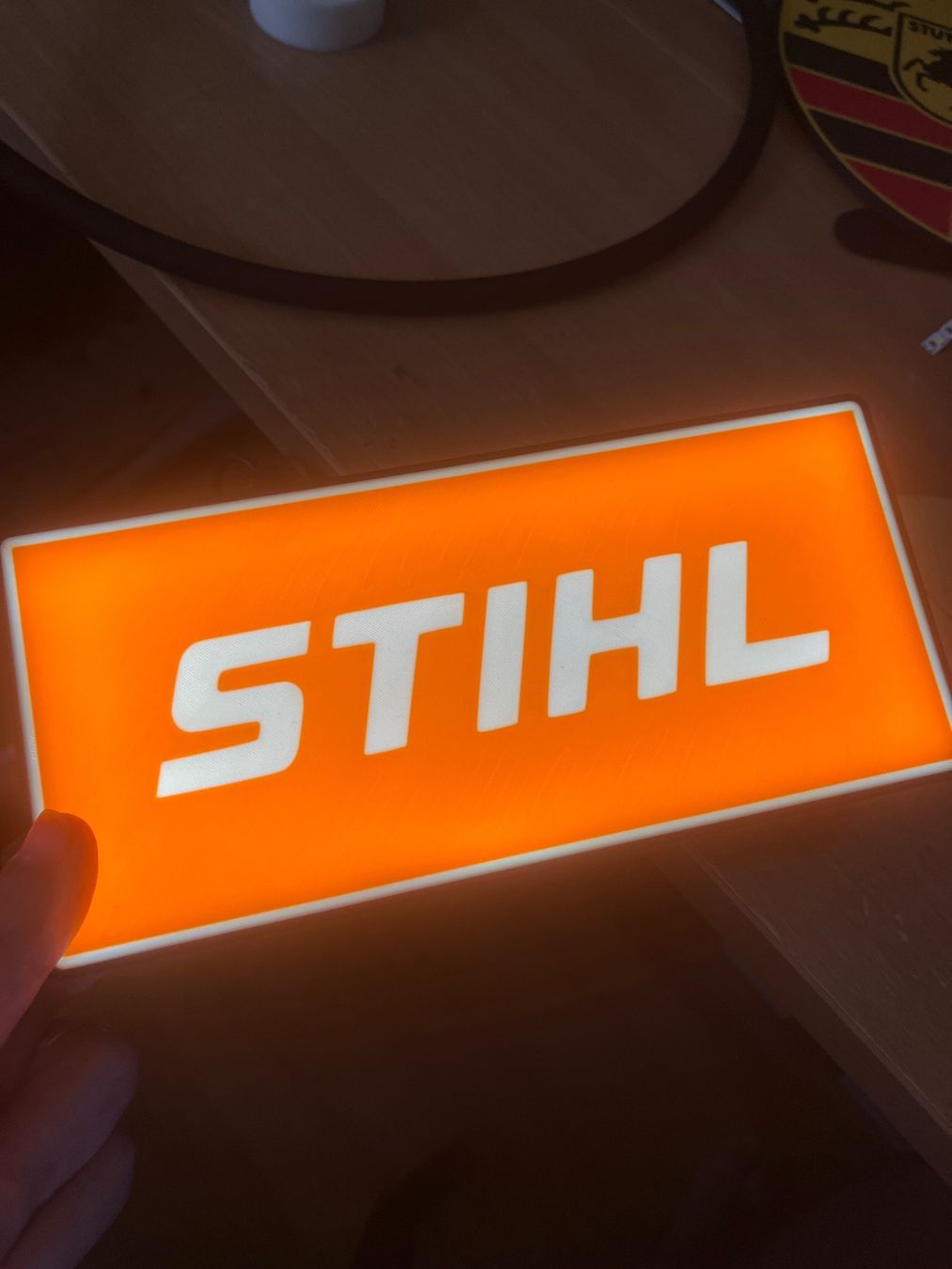 Lampade: Lampe lightbox décoration Stihl – Nuovo (secondo la descrizione) da Noville venduto da Berlusconi55