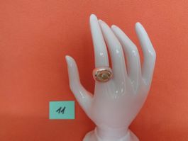 Silberring mit Glasstein - Sterling Silber 925 Grösse 50