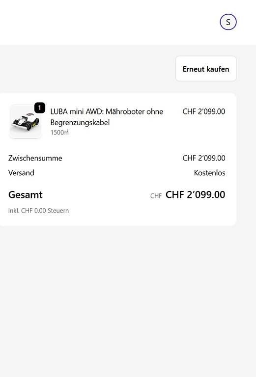 Tagliaerba: Mammution Luba 1500 mini Awd robot – Usato da Prugiasco venduto da DegrussaS 4