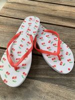 Lässige Flip Flop von Primark mit Kirschmotiv Gr. 40/41 NEU