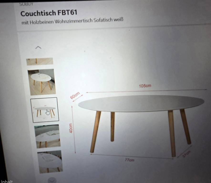 Tische: Sobuy Couchtisch neu – Neu und originalverpackt aus Kallnach von ursi.mary 1
