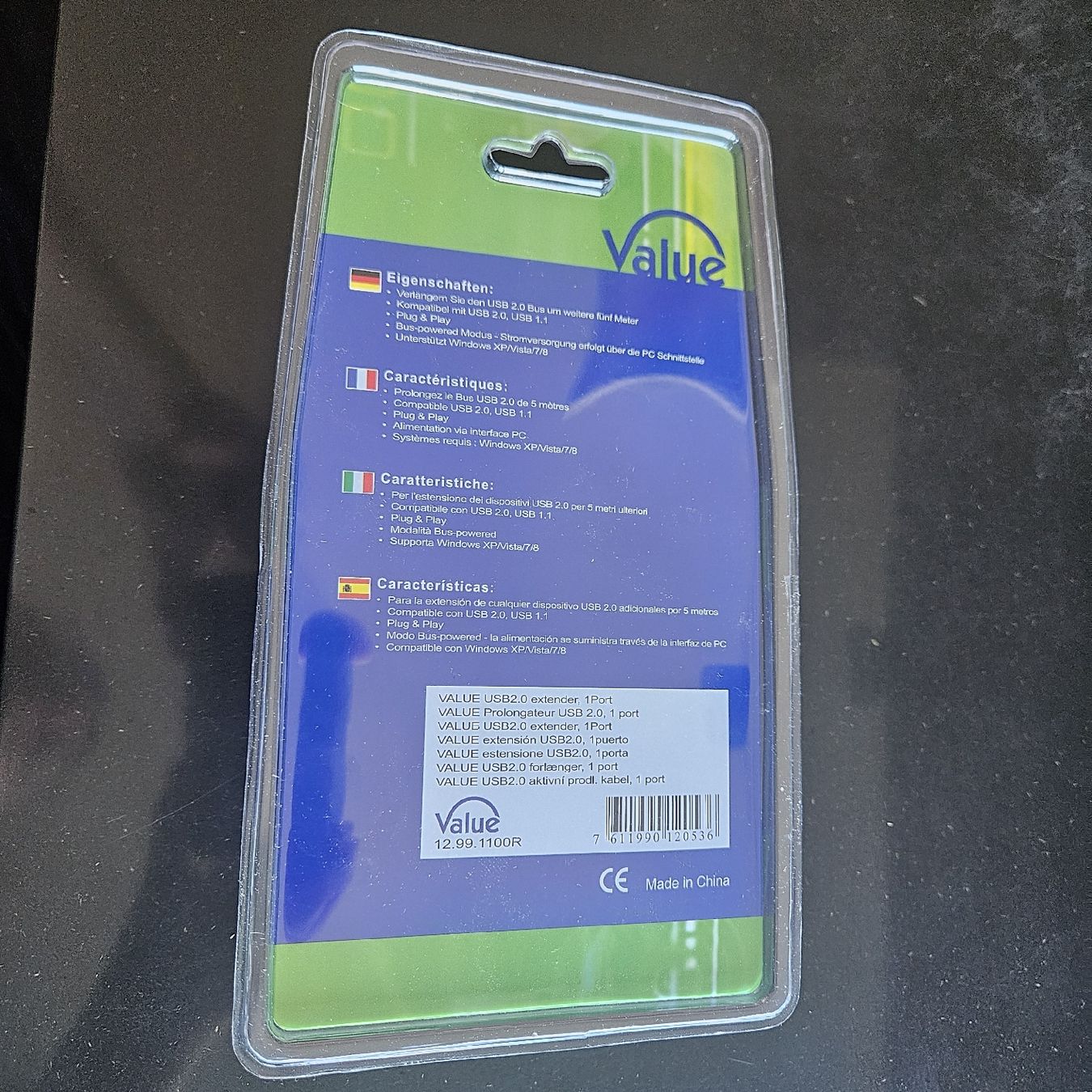 Cavi: USB 2.0 Verlängerungskabel - 5 m – Nuovo e nell'imballaggio originale da Wettingen venduto da Christianv 1