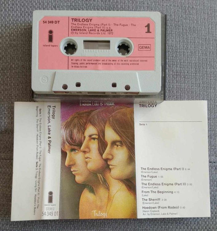 Emerson, Lake & Palmer – Trilogy / cassette MC 1972 (Gebraucht) in Le ...