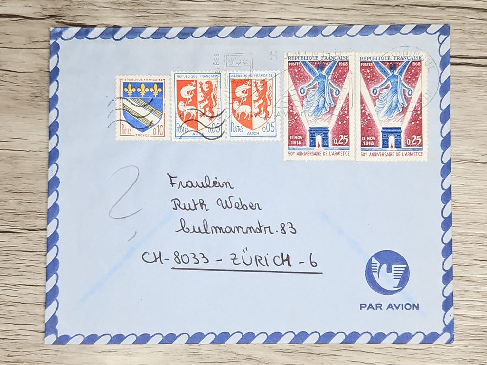 CL06 Enveloppe + Timbre France 19xx (Gebraucht) in Cousset für CHF 0.65 ...