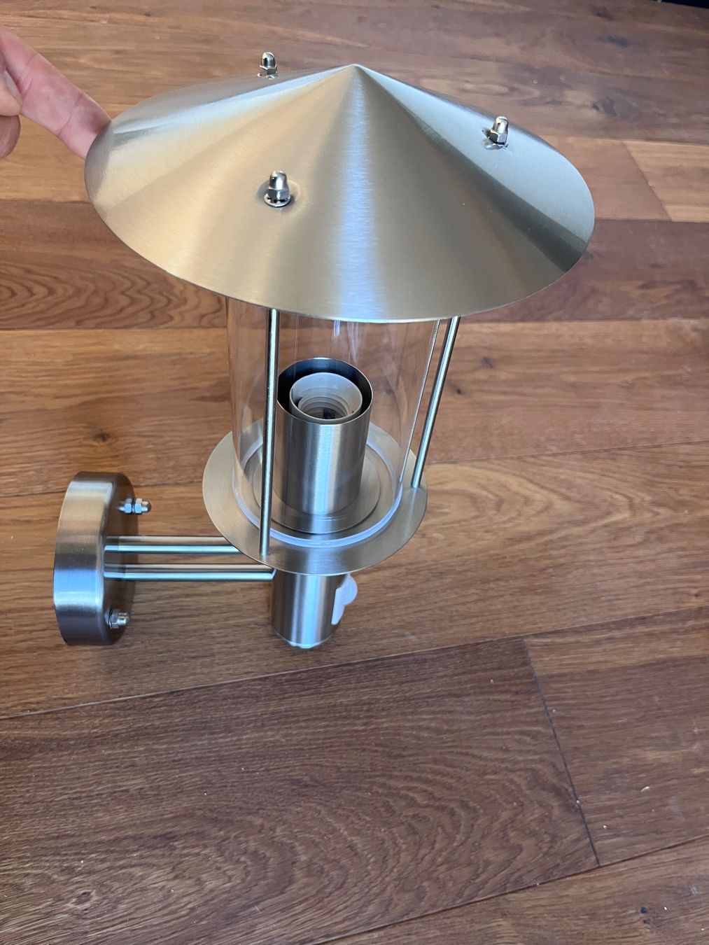 Lampade: Schöne Edelstahl Aussenleuchte, +++NEU+++ ! – Nuovo e nell'imballaggio originale da Büsserach venduto da Cabstardwarf3