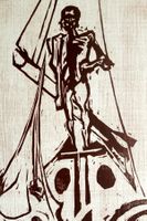 MAX GUBLER (Schweiz, 1898-1973) Der Ausguck Holzschnitt 1970