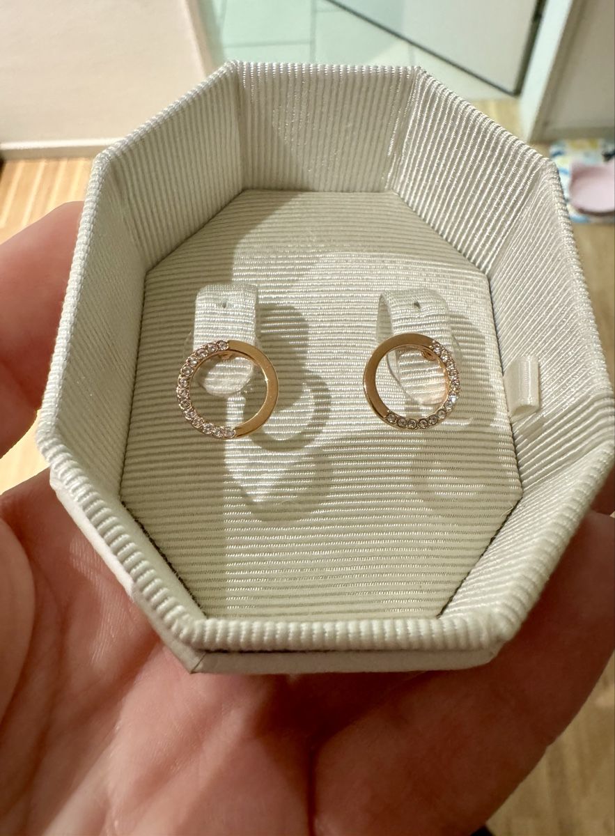 Swarovski Boucles d'oreille: Swarovski Rose Gold Stud Earrings – Neuf (Voir description) à Thalwil par amy_pjw 1
