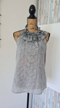 Benetton Top, Grau, Gr. S - Neuwertig!