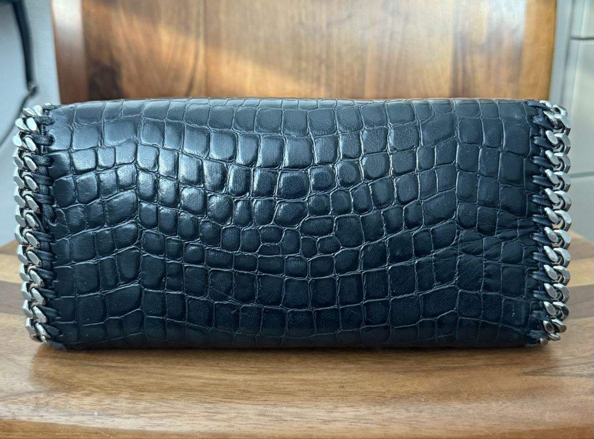 Stella McCartney Borse da donna: Stella McCartney Falabella Box Croc schwarz – Usato da Suhr venduto da blonde_rose 3