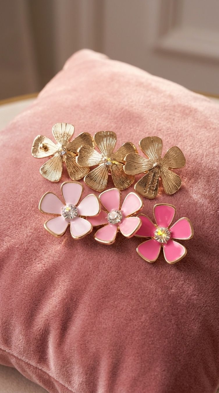 Orecchini pendenti & Orecchini a lobo: Boucles d’oreilles Flora – Nuovo e nell'imballaggio originale da St-Maurice venduto da Sandrinette123 2