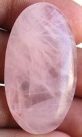 Cabochon L-2583 – Rosa Quarz – 36X20X6 mm