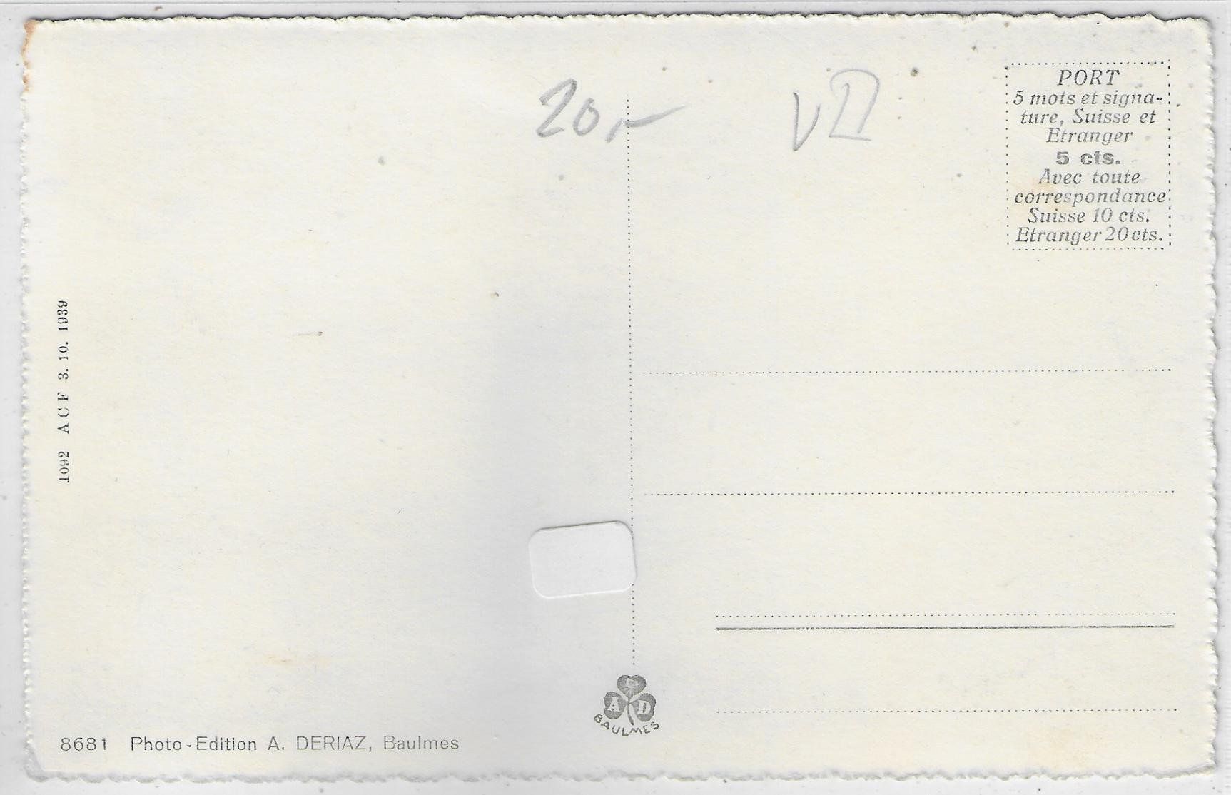 Cartoline postali: Bercher et le Jura – Usato da Ettingen venduto da Kartenplanet 1