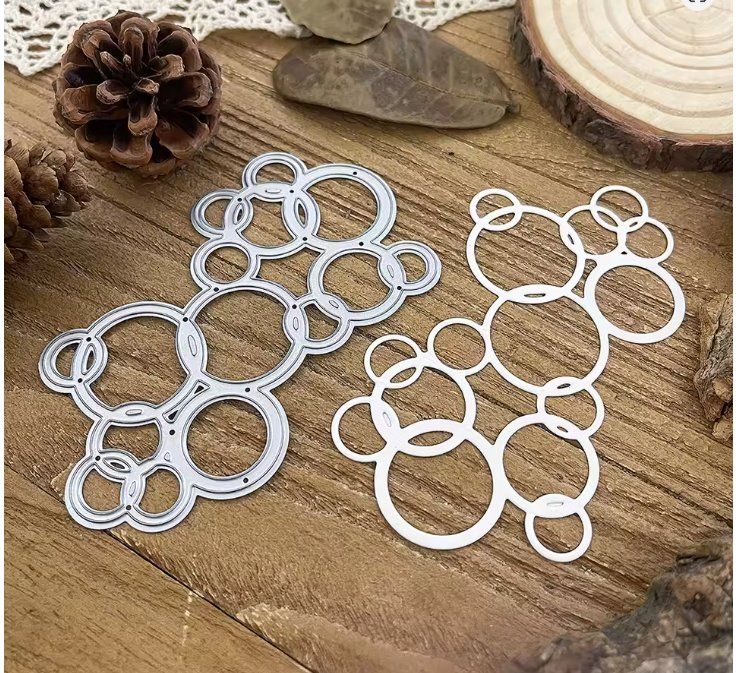 Sciablone: Neue Stanzschablone Hintergrund Bubbles – Nuovo e nell'imballaggio originale da Effretikon venduto da wenuss
