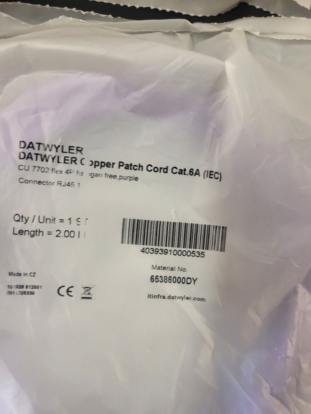 Dätwyler Cavi: 28x Patchkabel Cat.6A, Därwyler, 2m div. Farben – Nuovo e nell'imballaggio originale da Alpnach Dorf venduto da str_jdw2 2