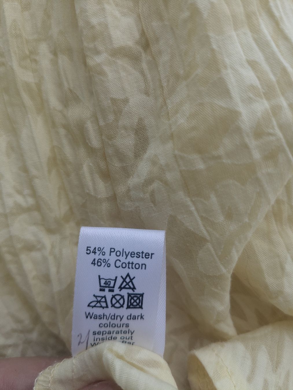 Camicette: Bluse Kurzarm gelb M&Co Grösse 38  Rüschen – Usato da Rorschach venduto da olg_5qq2 4