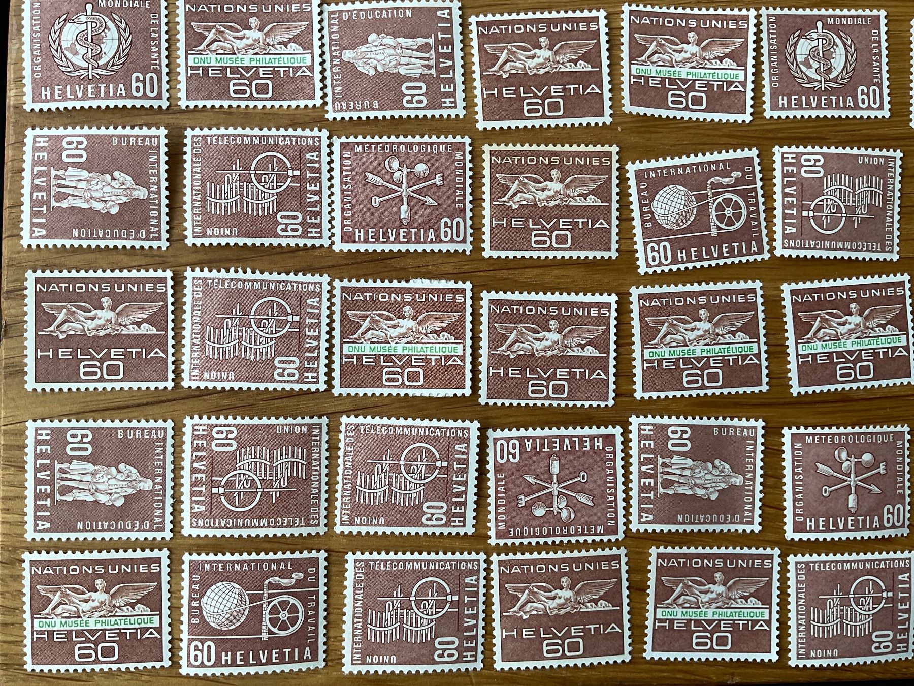 Tutti i francobolli: 60Fr Ämter Frankaturware ungestempelt postfrisch Sammlung – Nuovo (secondo la descrizione) da Wil SG venduto da Chefsugus 3