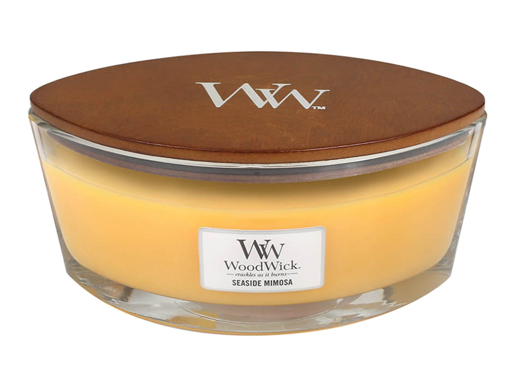 Yankee Candle Candele: WoodWick Seaside Mimosa Ellipse – Nuovo (secondo la descrizione) da Langwiesen venduto da rtWebshop 2