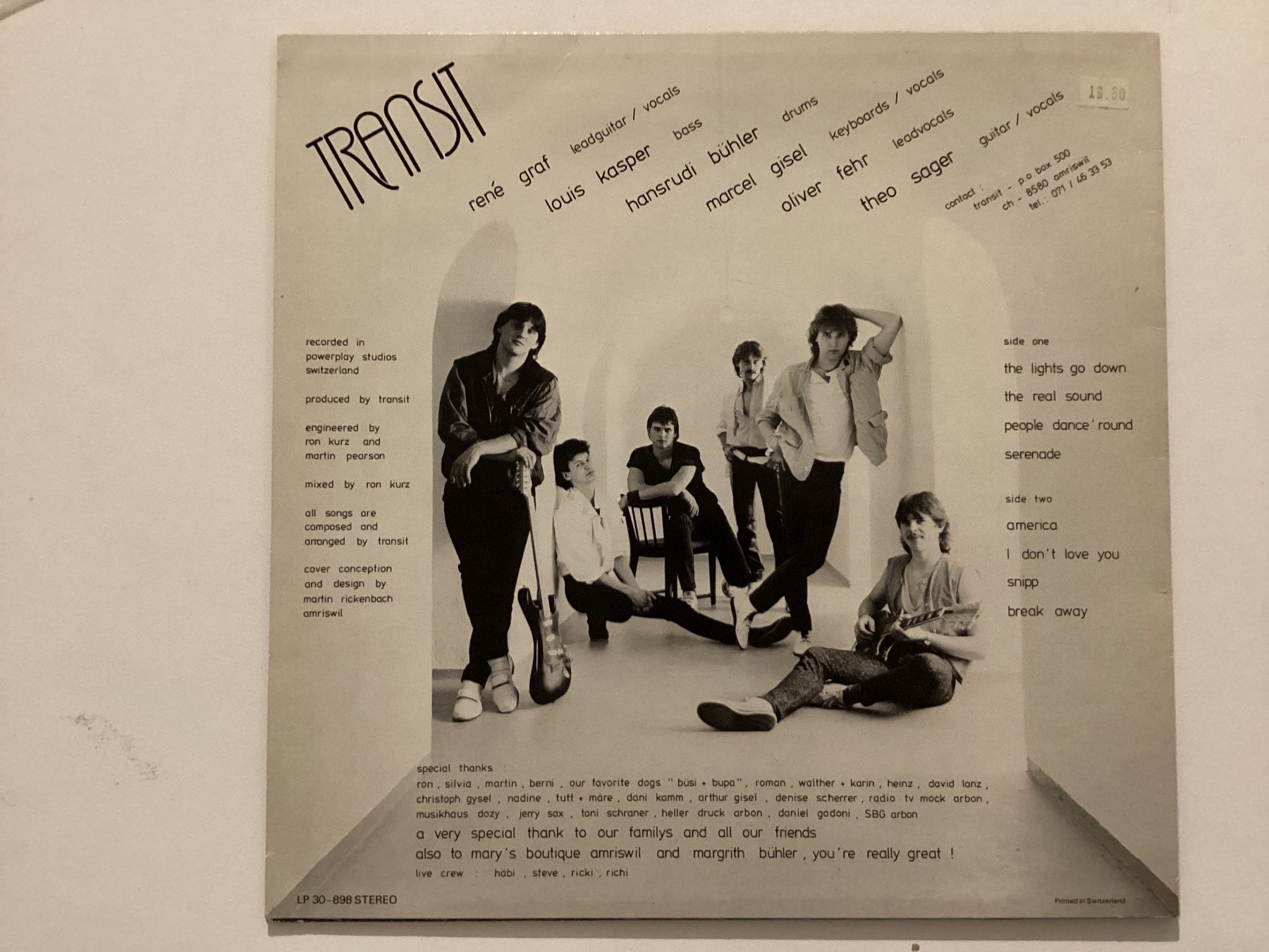 Dischi in vinile: Transit LP - Break Away – Usato da Gutenswil venduto da Hamzian 1