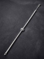Bracelet tennis zirconium argenté occasion