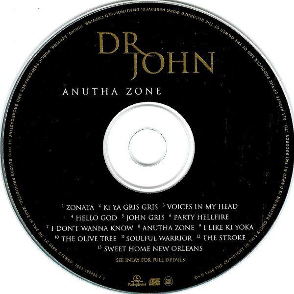 CD: Dr. John ANUTHA ZONE Annie Whitehead Ronnie Cuber Bayou CD – Usato da Kandergrund venduto da Sososo 2