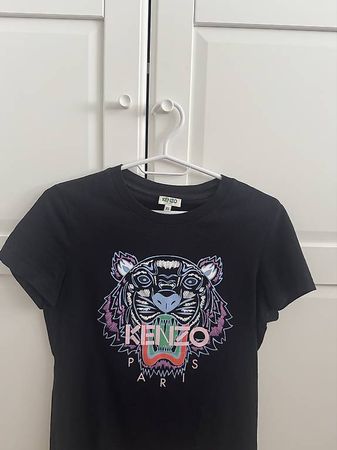 KENZO Paris T-Shirt Schwarz mit Tiger