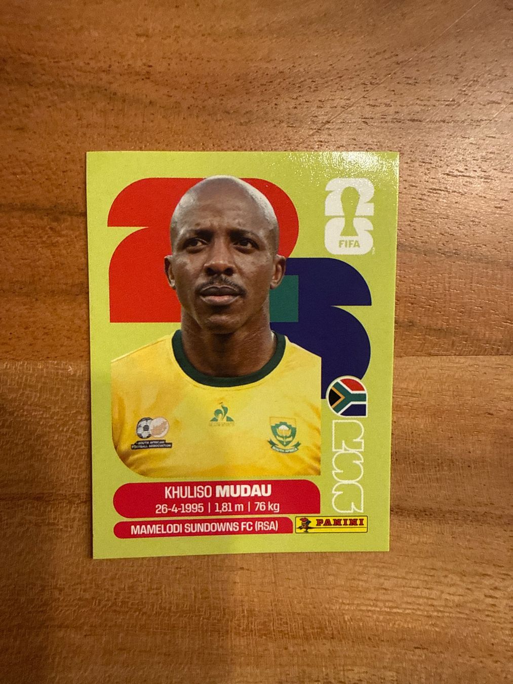 Panini Carte collezionabili: WM 2026 Panini Sticker Khuliso Mudau RSA 9 – Usato da Winterthur venduto da ylaura