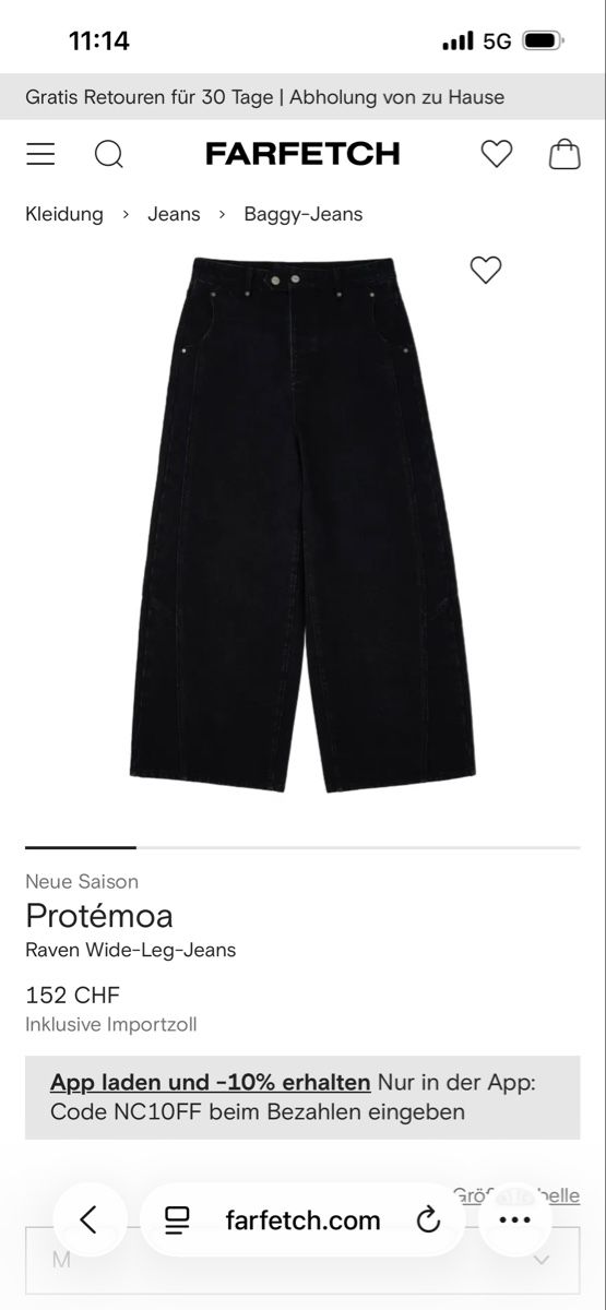 Jeans: Black protemoa jeans – Usato da St-Sulpice VD venduto da ema_8fvg 1