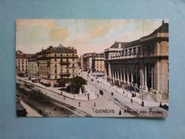 GE Genf Genève Hotel des Postes Strassenbahn 1909