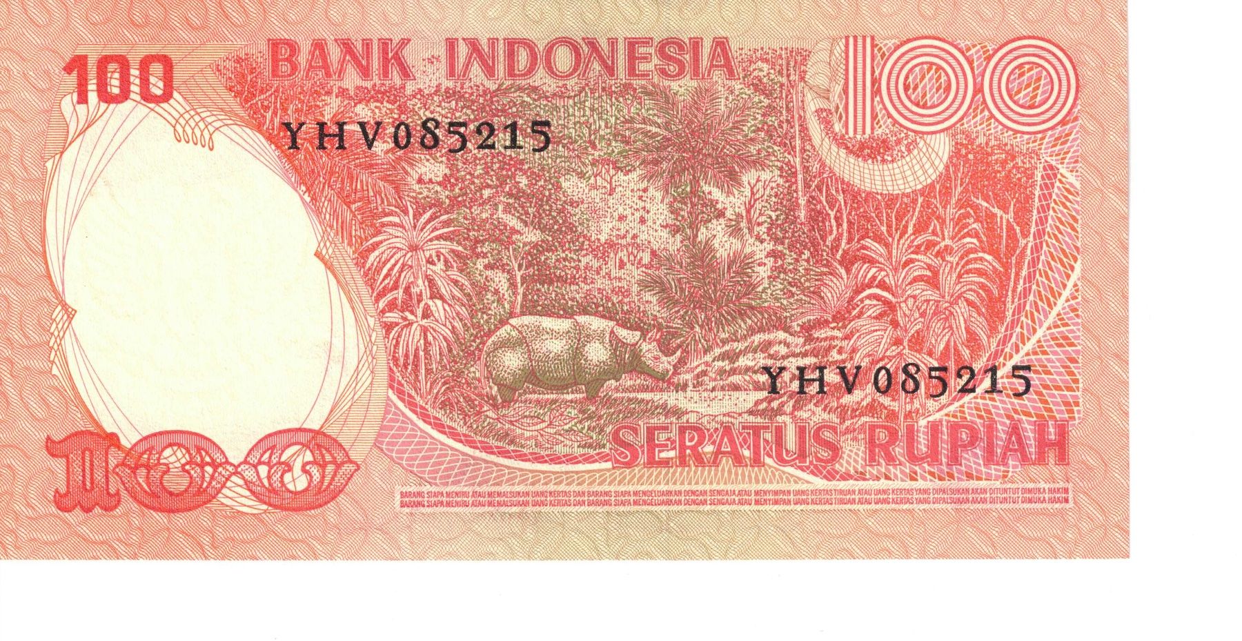 Billets de banque: 1 Banknote Indonesien 100 Rupien – D'occasion à Bottmingen par Golferin