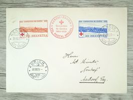 TR02 Enveloppe + Timbre Suisse 1939