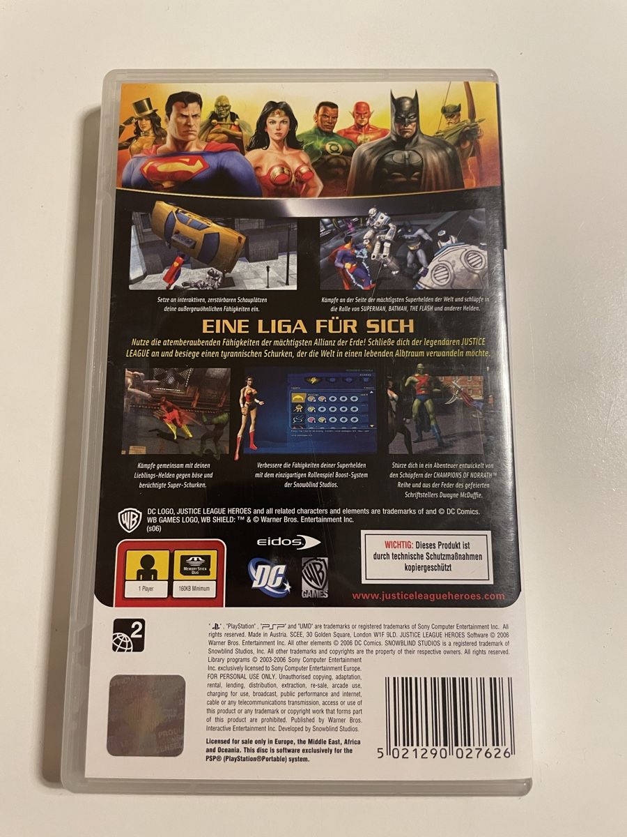 Sony Spiele: Justice League Heroes/ PSP – Gebraucht aus Zürich von Bomboo 1