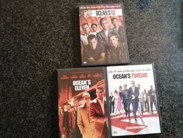 3 DVDs, Ocean's Eleven, Twelve & Thirteen