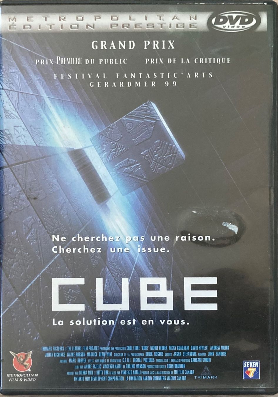Alle DVDs: CUBE (NE CHERCHEZ PAS UNE RAISON. CHERCHEZ UNE ISSUE.) – Gebraucht aus Poliez-Pittet von Newtown-Records