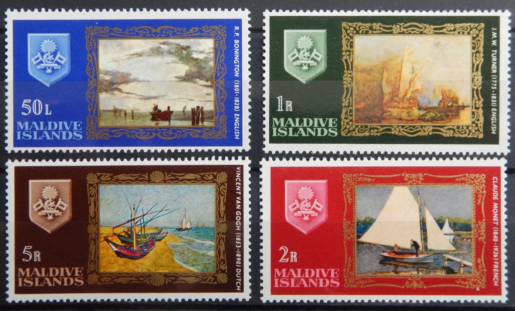 Tutti i francobolli: Malediven Kat. 269-272 ** 1968 – Usato da Zürich venduto da Muehlekauf
