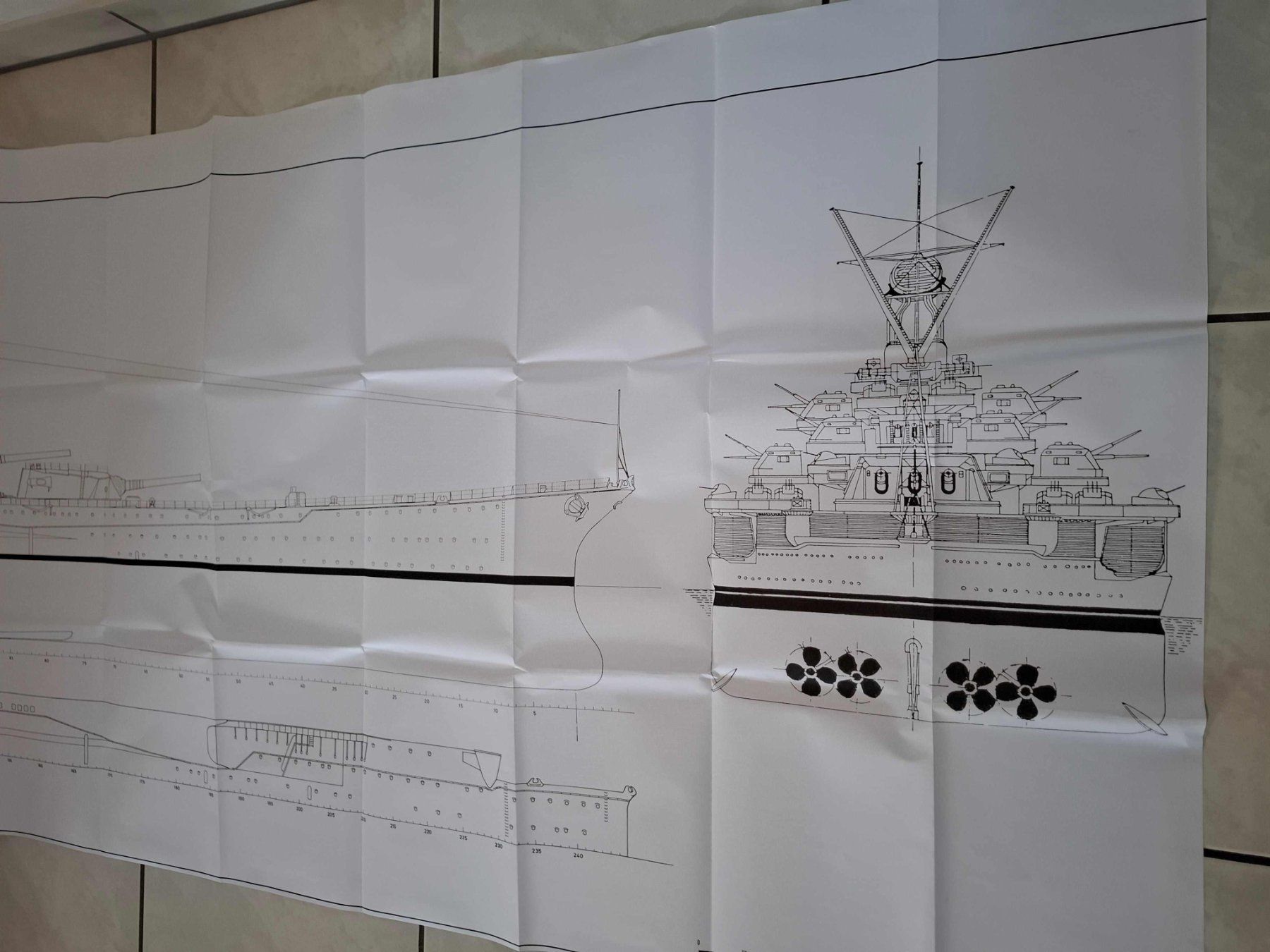 Modellbausätze & Standmodelle: Schiffsmodell- Bauplan YAMATO 1:100 – Neu (gemäss Beschreibung) aus Henau von fag_lzx9 2