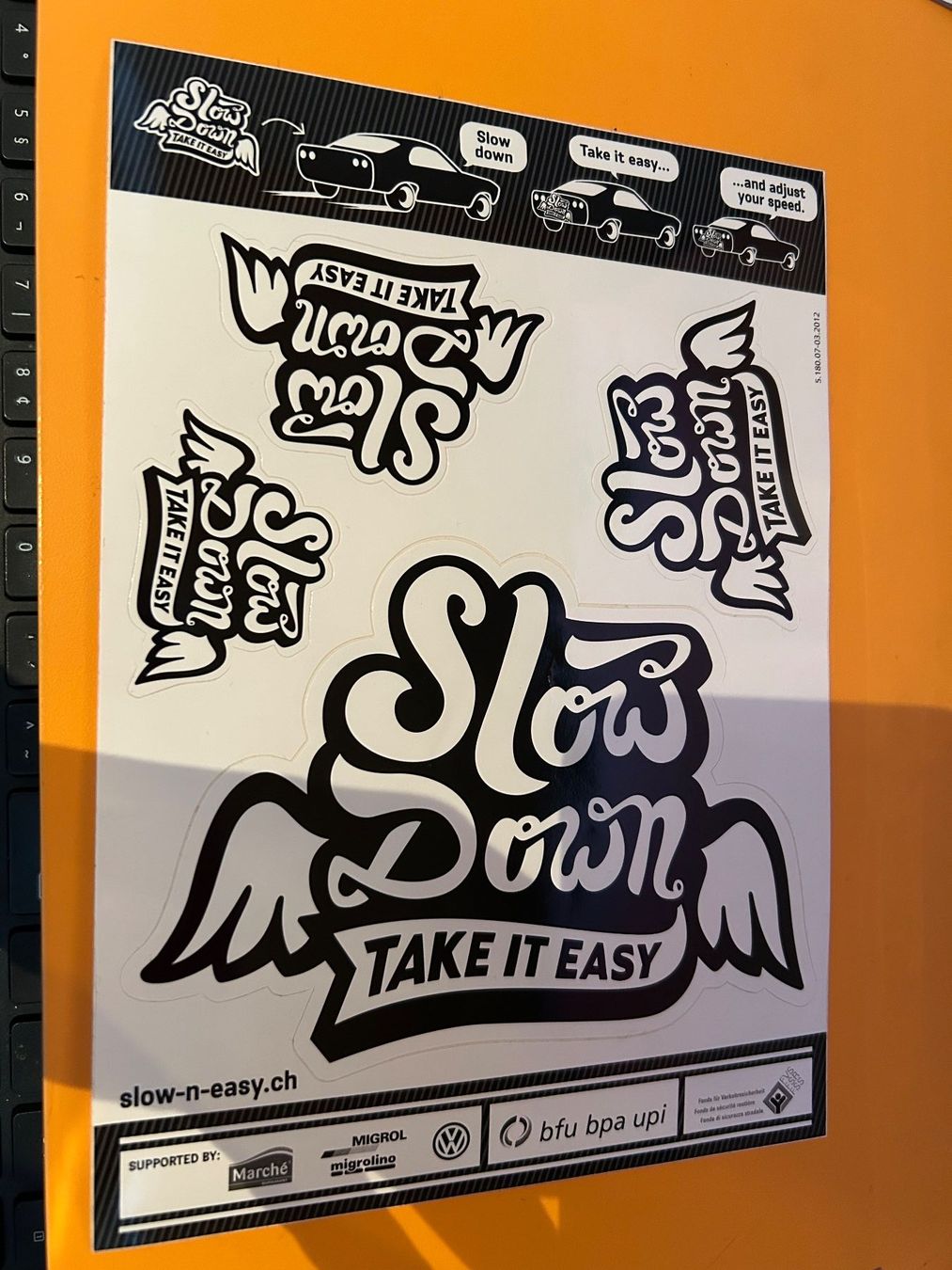Sticker: stickers SLOW DOWN - NEU – Nuovo e nell'imballaggio originale da Arbedo venduto da nadia1973