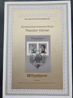 BRD 1991 Ersttagsblatt Block Theodor Körner Dichter