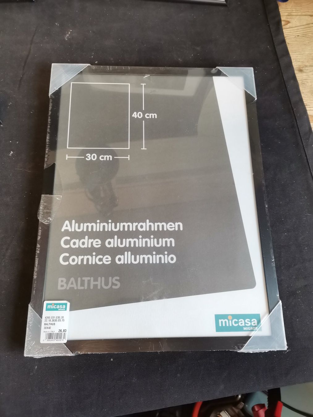 Micasa Cornici: Bilderrahmen, Wechselrahmen, Aluminiumrahmen Schwarz – Usato da Wiedlisbach venduto da materialkreislauf