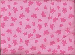 Baumwollstoff 50 x 70 cm Schmetterlinge rosa / pink