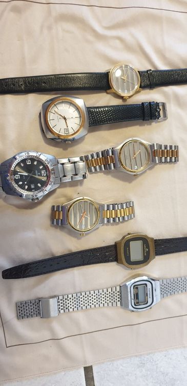 LOT DE 10 Montres Quartz piles à remplacer ou à réparer EUR 35,00 - FR