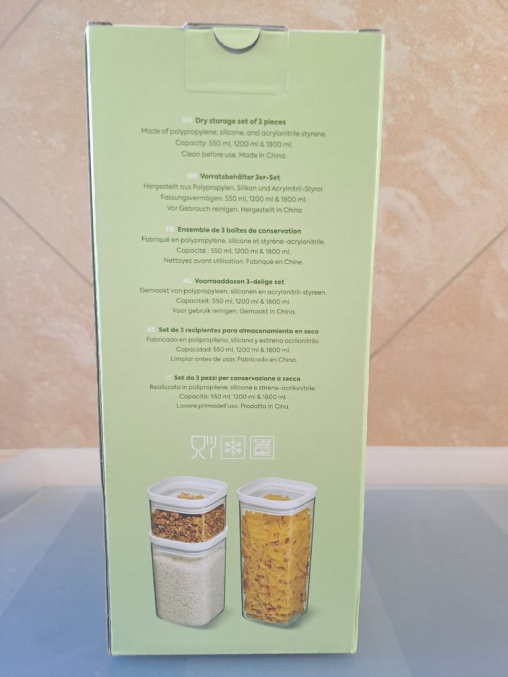 Altro in Decorazioni & Accessori: Ensemble de 3 boîtes de conservation, 550ml, 1200ml & 1800ml – Nuovo e nell'imballaggio originale da Denens venduto da Chanchantevend 1