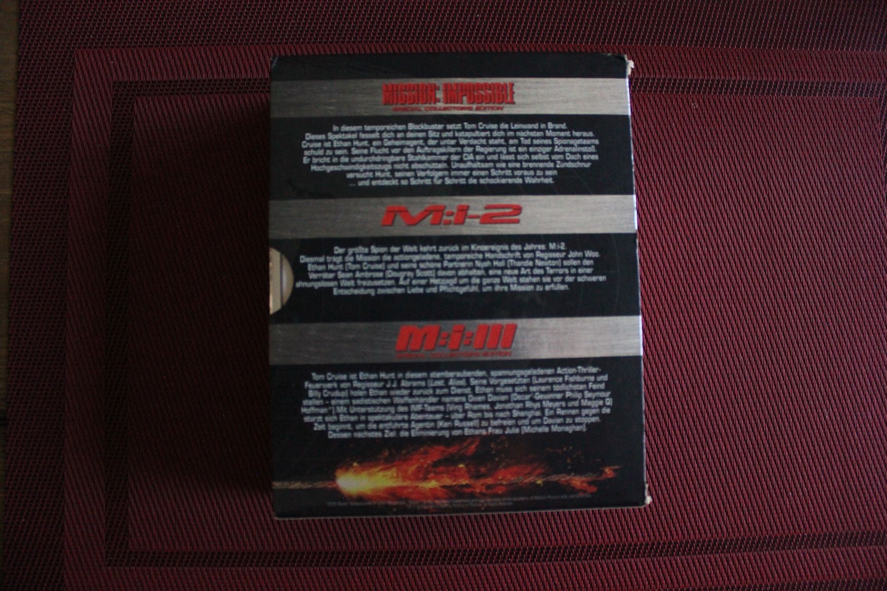 Tutti i DVDs: Mission Impossible 1-3  Ultimate Missions Collection  HD DVD – Usato da Geroldswil venduto da schlumpf1969 1