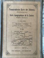1912 Topografische Karte der Schweiz