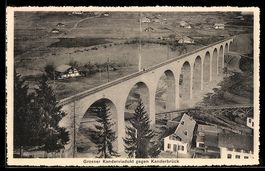 AK Frutigen, Kanderviadukt gegen Kanderbrück
