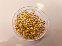 Spaltringe 3mm 100 stück gold